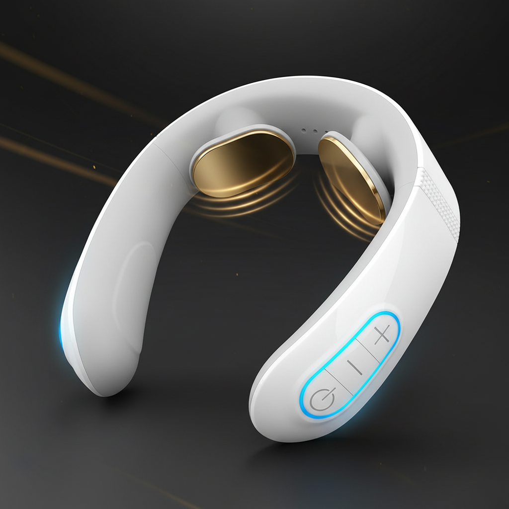 Electric EMS Neck Massager - dark premium